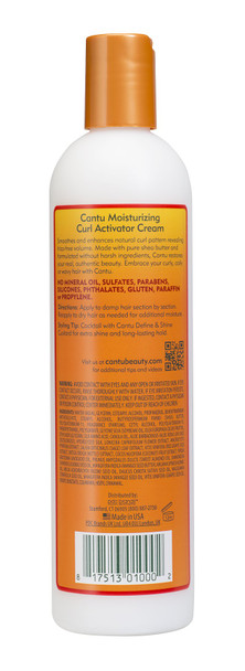 Cantu Shea Butter for Natural Hair Moisturizing Curl Activator Cream, 12 Ounce