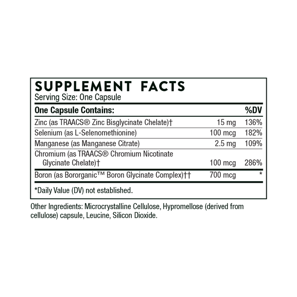 Thorne Research Trace Minerals 90 Capsules