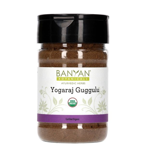 ‎Banyan Botanicals Yogaraj Guggulu Powder - Certified Organic, Spice Jar - Balances Vata In The Joints, Nerves And Muscles*