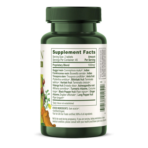 ‎Banyan Botanicals Joint Support – Organic Joint Supplement With Turmeric, Amla & Guggulu Resin – For Healthy Joints & Comfortable Movement* – 90 Tablets – Non-Gmo, Sustainably Sourced, Vegan