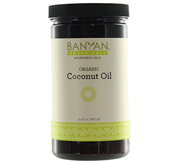 ‎Banyan Botanicals Coconut Oil, Certified Organic, Wide-Mouthed Jar, 30 Oz - Pure, Refined - A Good Massage Oil For Pitta