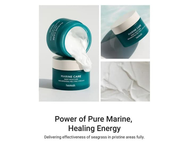 ‎Heimish Marine Care Deep Moisture Nourishing Melting Cream 2.0 Fl.Oz / 60Ml | Hydrating Facial Moisturizer With Marine Water | Moisturizer For Dry Skin, Korean Skincare, Anti-Aging Face Cream