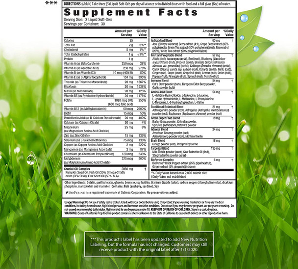 Irwin Naturals Men'S Living Green Liquid-Gel Multi - 70 Essential Nutrients, Full-Spectrum Vitamins, Wholefood Blend - Targeted Adrenal & Brain Support - 90 Liquid Softgels With Pill Case Irwin Naturals Men'S Living Green Liquid-Gel Multi - 70 Essential Nutrients, Full-Spectrum Vitamins, Wholefood Blend - Targeted Adrenal & Brain Support - 90 Liquid Softgels With Pill Case