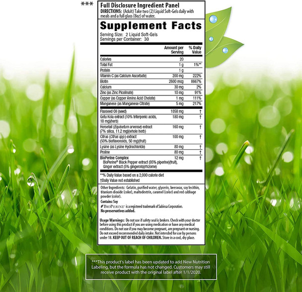 ‎Irwin Naturals Longer, Stronger Hair And Nails - Promotes Vibrant Shine Texture & Strength - 60 Liquid Softgels