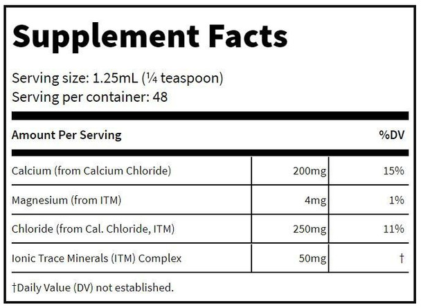 Trace Minerals Research Ionic Calcium