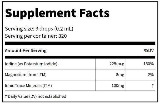 Trace Minerals Research Ionic Iodine