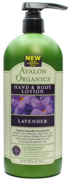 ‎Avalon Organics : Therapeutic Hand & Body Lotion Lavender 32 Oz 32 Ounce