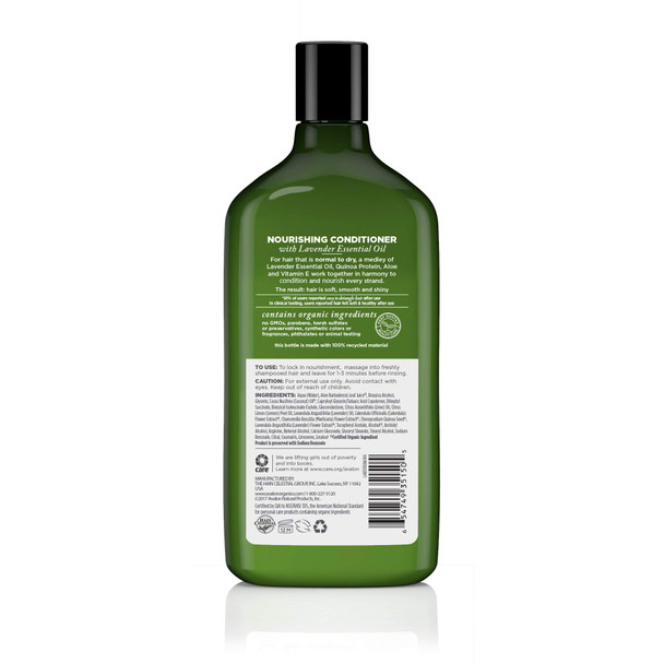 ‎Avalon Organics Lavender Nourishing Conditioner, 11 -Ounce Bottle (Pack of 2)