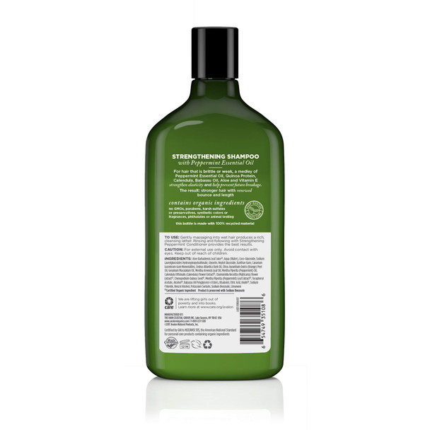 ‎Avalon Organics Mint Thyme Revitalizing Shampoo, 11 Oz