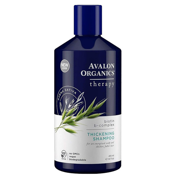 ‎Avalon Organics Therapy Thickening Shampoo, Biotin B-Complex, 14 Oz