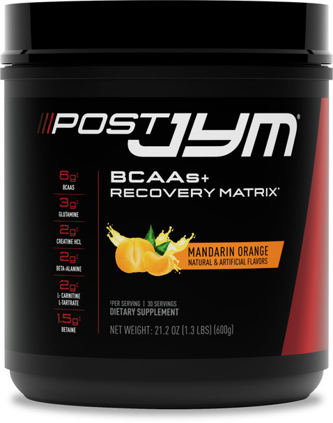 JYM Post BCAA+ Recovery Matrix Mandarin Orange + Fast Digesting Carbs