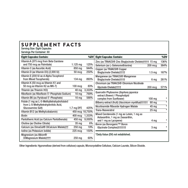Thorne Advanced Nutrients 240 Capsules