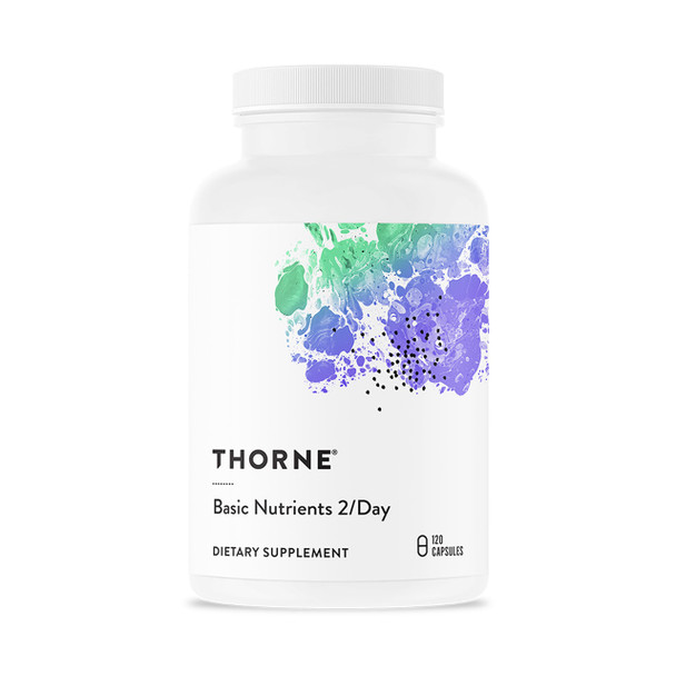 THORNE Basic Nutrients 2/Day Vitamin & Mineral Formula 120 Capsules