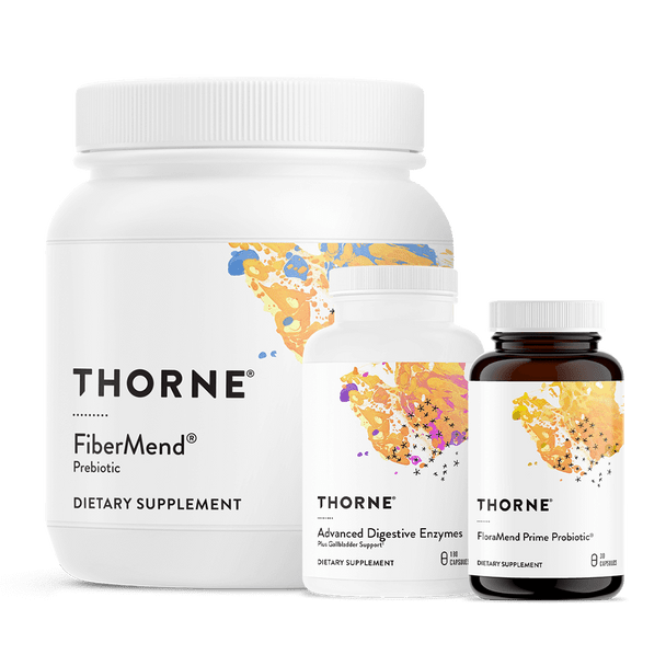 Thorne Equinox Gut Support Bundle FloraMend & Advanced Digestive Enzymes & FloraMend Prime