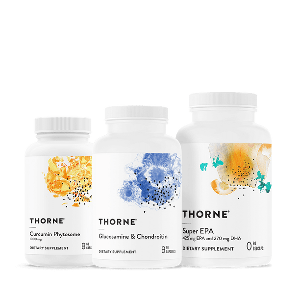 Thorne Joint Support Bundle Curcumin Phytosome & Glucosamine & Chondroitin & Super EPA