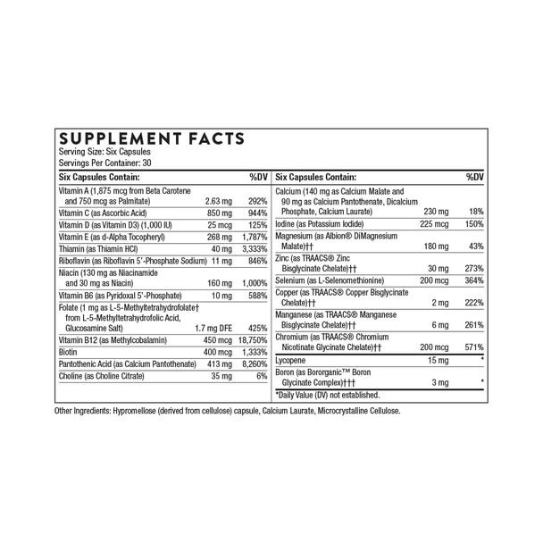 Thorne Men's Multi 50+ 180 Capsules Thorne Men's Multi 50+ 180 Capsules