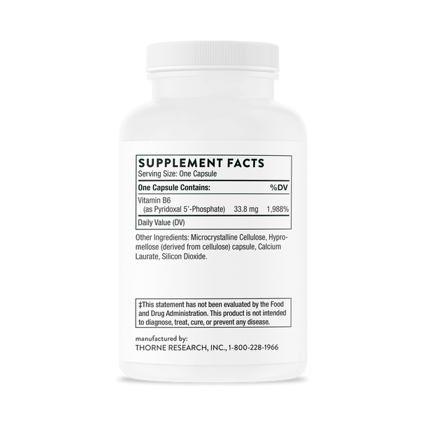 Thorne Pyridoxal 5'-Phosphate 180 Capsules