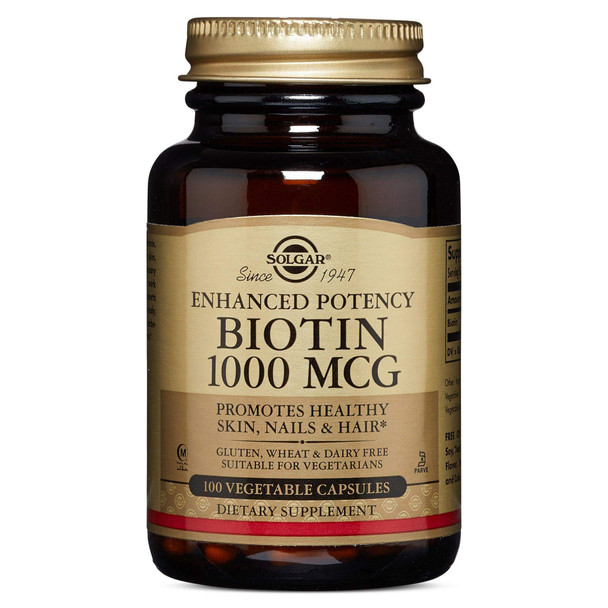 Solgar Biotin 1000Mcg 100 Tabs 2-Pack
