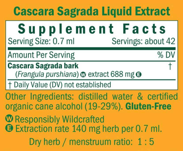 Herb Pharm Cascara Sagrada Herb Pharm Cascara Sagrada