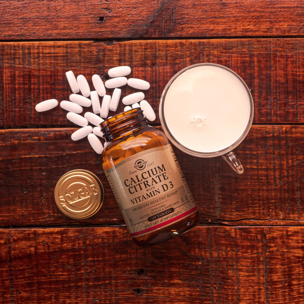 Solgar Calcium Citrate With Vitamin D3 240 Tablets - Promotes Healthy Bones & Teeth Supports Musculoskeletal & Nervous Systems - Non-Gmo Gluten Free Dairy Free Kosher Halal - 60 Servings