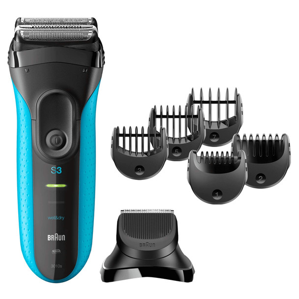 Braun Electric Razor for Men, Series 3 3010Bt Electric Shaver & Beard Trimmer, Rechargeable, Wet & Dry Foil Shaver