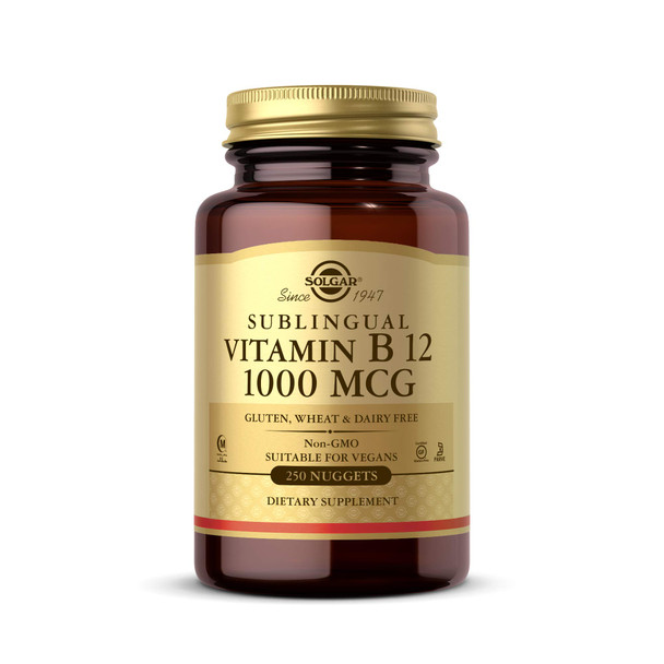 Solgar, Sublingual Vitamin B12 1000 Mcg, 250 Nuggets