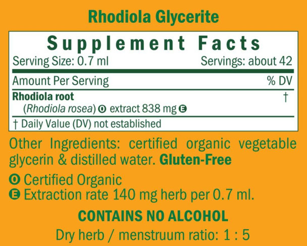 Herb Pharm Rhodiola Glycerite Alcohol-Free