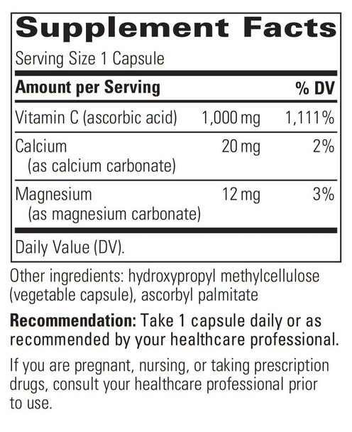 Integrative Therapeutics Buffered Vitamin C 60 Veg Capsules