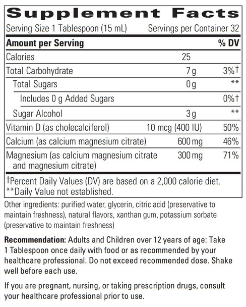 Integrative Therapeutics Liquid Calcium Magnesium 2:1