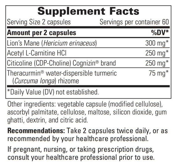 Integrative Therapeutics Prothrivers Wellness Brain 120 Veg Capsules