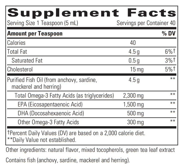 Integrative Therapeutics Pure Omega Liquid