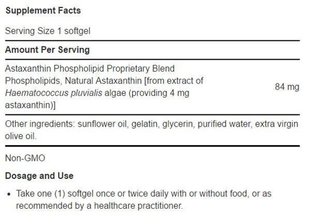 Life Extension Astaxanthin with Phospholipids