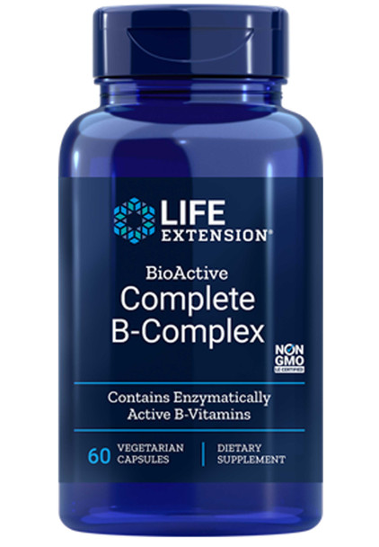 Life Extension BioActive Complete B-Complex 60 Vegetarian Capsules