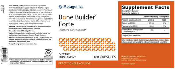 Metagenics Bone Builder Forte