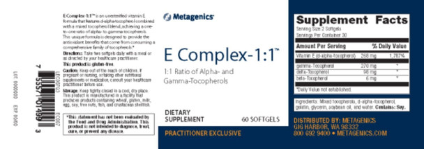 Metagenics E Complex-1:1