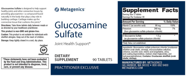 Metagenics Glucosamine Sulfate