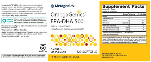 Metagenics OmegaGenics EPA-DHA 500