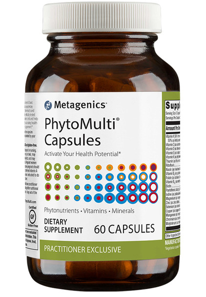 Metagenics PhytoMulti - Daily Multivitamin Supplement with Phytonutrients, Vitamins and Minerals for Multidimensional Health Support - 60 Tablets, 20 Day Supply