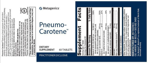 Metagenics Pneumo-Carotene