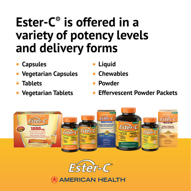 American Health Ester-C With Citrus Bioflavonoids 1000 Mg 90 Tablets