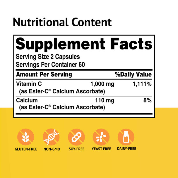 American Health Ester-C 500Mg 120 Capsules American Health Ester-C 500Mg 120 Capsules