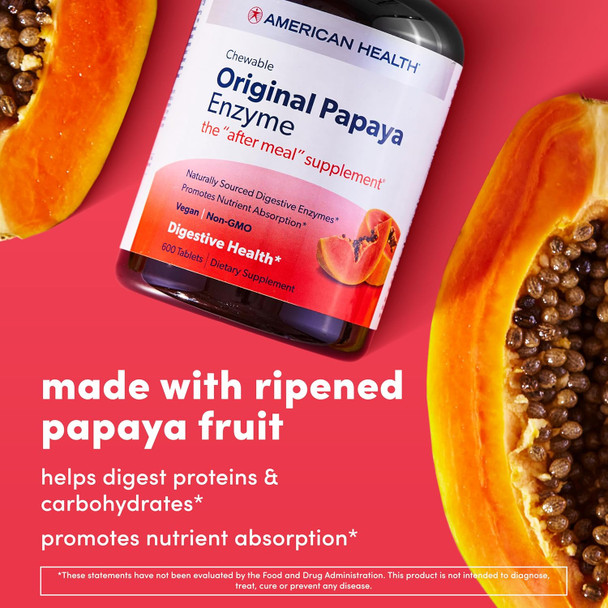 American Health Original Papaya Enzyme 250 Count