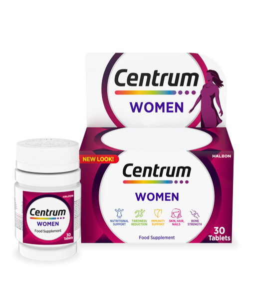 Centrum Women Multivitamin Tablets For Women Vitamins With 23 Essential Nutrients Including Vitamin C D And Iron 30 Ct (Packaging And Tablet Colour May Vary Slightly)