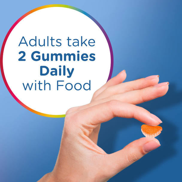 Centrum Multigummies Multi+ Dual Action Mental Focus Adult Multivitamin With Caffeine From Green Tea Supports Mental Focus Attention And Alertness Lemon/Orange Flavors - 90 Count