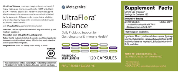 Metagenics UltraFlora Balance