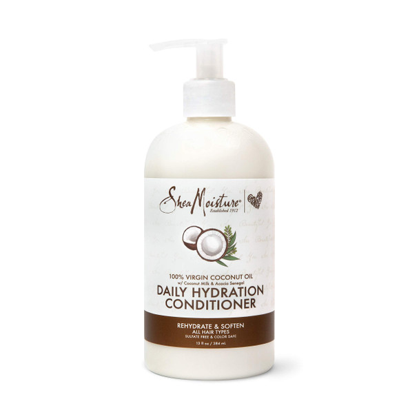 SheaMoisture Daily Hydrating Conditioner For All Hair Types 100% Virgin Coconut Oil Sulfate-Free 13 oz