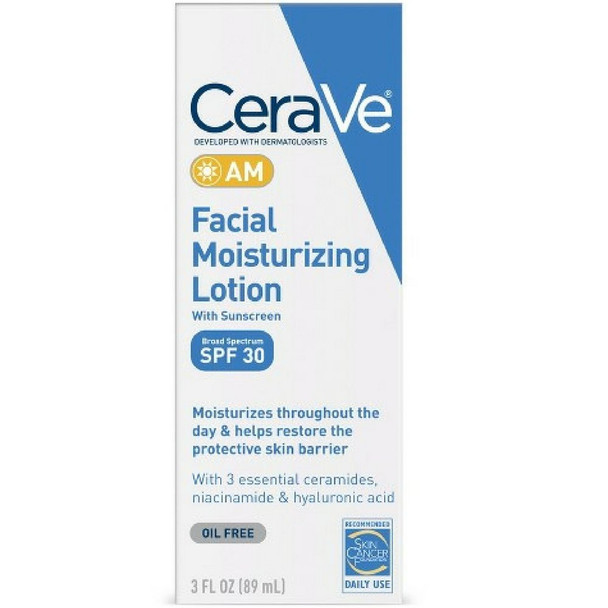 Cerave Facial Moisturizing Lotion Am Spf 30-3 Oz Pack Of 5