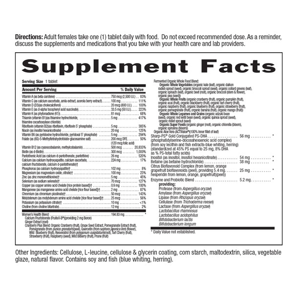 Country Life Core Daily-1 Multivitamins For Women 50 Plus Energy Support 60 Tablets 2 Month Supply Certified Gluten Free