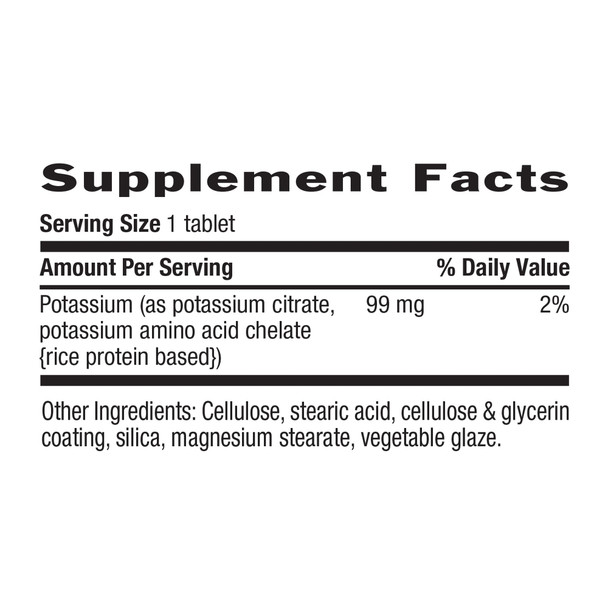 Country Life Potassium 99Mg 250 Tablets Certified Gluten Free