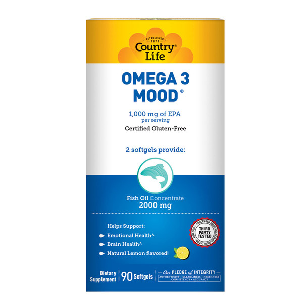 Country Life Omega 3 Mood 2000 Mg Softgels 90'S